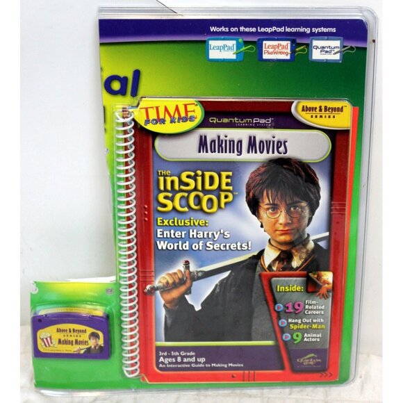 Leap Frog Pad Inside Scoop Harry Potter Making Movies Book Cartridge 3rd 4th 5th - Picture 4 of 6